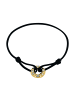 Noelani Armband Edelstahl, IP gold, Textil in Gold