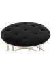Kayoom Retro Hocker Becky 2erSet in schwarz - silber