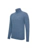 Cappuccino Italia Aosta Cable Pullover in Blau