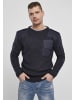 Brandit Crew Neck Jumper in navy