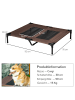 Pawhut Hundeliege Outdoor Kaffee-Braun  92L x 76B x 18H cm
