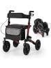 COSTWAY Rollator mit Luftbereifung in Rot