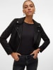Vero Moda Stylische Bikerjacke mit Reißverschlusstaschen und Nieten. in Schwarz