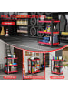 HOMCOM Werkzeugwagen-70,5L x 35B x 82,5H cm-Rot