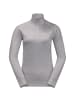 Jack Wolfskin Funktionsshirt W Alpspitze Wool Longsleeve Half-Zip in Grau