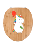 Mr. & Mrs. Panda Toilettendeckel Einhorn Luftballon ohne Spruch in Braun