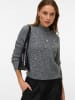 Vero Moda Strickpullover in Medium Grey Melange