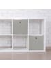 relaxdays 4x Aufbewahrungsbox in Grau - (B)30 x (H)30 x (T)30 cm