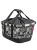 KLICKfix reisenthel Bikebasket GT 21 - Gepäckträgerkorb (Racktime) (racktimetwist blue) in fleur black