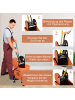 HOMCOM Putzwagen-44L x 36B x 90H cm-Orange