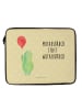Mr. & Mrs. Panda Laptoptasche Schildkröte Luftballon mit Spruch in Gelb Pastell
