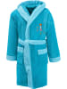 Erwin Müller Frottier Kinder-Bademantel mit Kapuze in türkis