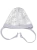 TupTam Unisex Baby Erstlingsmütze zum Binden 2er Pack in grau/weiß