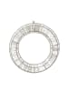 MARELIDA LED Kranz Dekokranz Türkranz Lichterkranz 1500LED Timer D: 40cm in silber