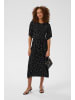 Kaffe Jerseykleid KAbella Tight fit in Black Deep/Chalk Dot