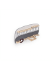 relaxdays Toniebox Regal "Bus" in Grau - (B)62 x (H)32 x (T)13 cm