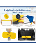 COSTWAY Badminton Netzständer in Blau