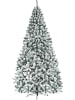 COSTWAY 270 cm Künstlicher Weihnachtsbaum mit Schnee in Grün