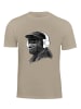 Cotton Prime® T-Shirt mit Affenmotiv - Monkey mit DJ-Kopfhörer in beige