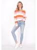 usha BLUE LABEL Women Sweater in Orange Multicolor