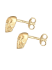 Elli Ohrringe 925 Sterling Silber Totenkopf in Gold