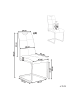 Beliani 4er-Set Esszimmerstuhl CISCO in Beige/Schwarz