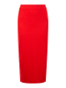 faina Damen Midirock Aus Strick in Rot