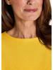 GOLDNER Eleganter Baumwollpullover, Halbarm in honig