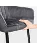 SONGMICS Esszimmerstuhl Tyra in Grau-Schwarz - (B)62.5 x (H)85 x (T)60 cm