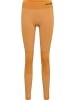 Hummel Hummel Leggings Hmlclea Yoga Damen Atmungsaktiv Schnelltrocknend Nahtlosen in BLAZING ORANGE/CARROT CURL MELANGE