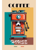 A.S. Création Leinwandbild Canvas Coffee House  Bunt