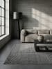 KADIMA DESIGN Teppich Outdoor Geometrisch pflegeleicht Balkon Terrasse Outdoor in Anthrazit