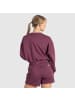 SMILODOX Crop Sweatshirt Althea in Violett