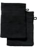 REDBEST Frottier Waschhandschuh 2er-Pack Chicago in schwarz