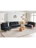 Beliani 8-tlg Schlafsofa JERSLEV in Schwarz/Braun