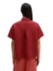 Marc O'Polo Kurzarm-Leinenbluse regular in Tall Poppy
