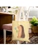Mr. & Mrs. Panda Tasche Igel Blumen ohne Spruch in Gelb Pastell
