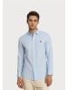 U.S. Polo Assn. Hemd 'Leinen-Shirt' in hellblau