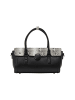 faina Women Handbag in Black White