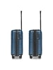 Pactastic Collection 04 THE CABIN + 4 Rollen Kabinentrolley S 55 cm mit Dehnfalte in navy blue-metallic