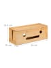 relaxdays Kabelbox in Natur - (B)42 x (H)15,5 x (T)16 cm