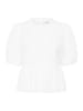 SAINT TROPEZ Kurzarm-Bluse RosariaSZ Gerade Passform in Bright White