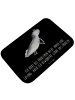 Mr. & Mrs. Panda Duschvorleger Axolotl Schwimmen mit Spruch in Schwarz