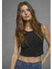 Laura Scott Crop-Top in weiss/schwarz