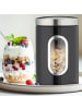 relaxdays 2x Vorratsdose in Schwarz - 1,4 l