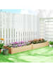 Outsunny Hochbeet,235cm x 66cm x 26cm,natur