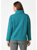 GOLDNER Sweatshirt Sweatshirt mit halsfernen Kragen und Tunnelzug in petrol