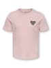 KIDS ONLY Kurzarm T-Shirt Leo Herzprint Kogrexi in pale lilac