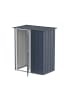 VCM  Metall Gerätehaus 148x88 Gartenhaus Schiebetür in Anthrazit