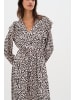 InWear NinahIW V-neck Dress Feminine Silhouette in Classic Leopard